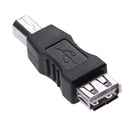 USB 2.0 A Female to B Male Adapter Connector AF to BM Converter for Printer