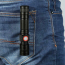 Mini XML T6 LED Flashlight USB Charging Zoomable 3 Modes Outdoor Torch