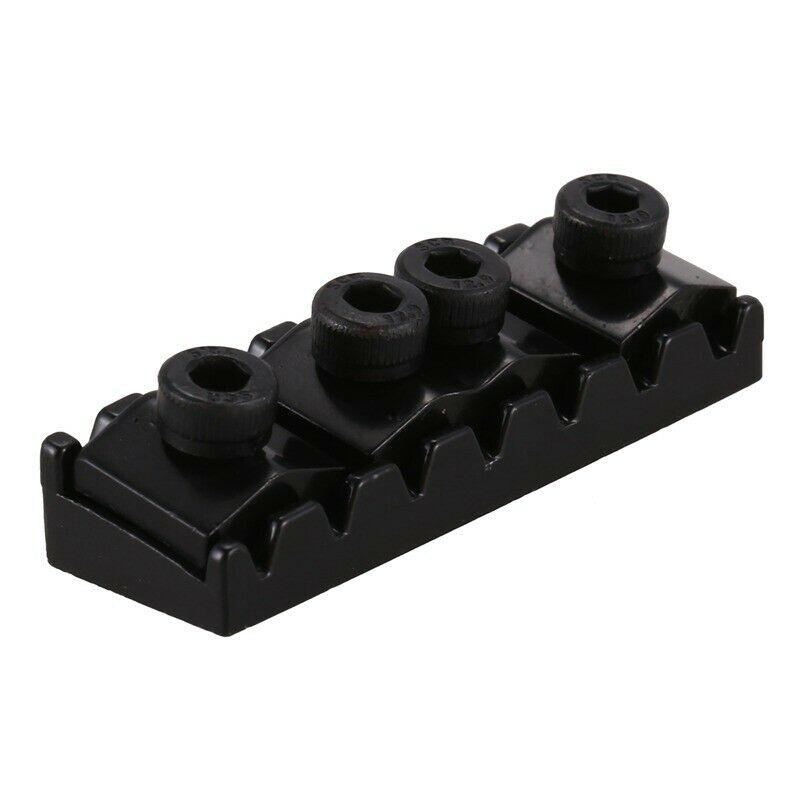 7 String Locking Nut Electric Guitar Nut Tremolo Bridge 48mm (Black)