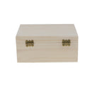 Natural Wood Treasure Chest Unpainted Box for Kids Art Crafts  Making Trinkets