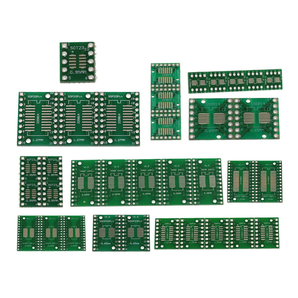 Set of 35 SSOP TSSOP SOT23 DIP Adapter PCB Experiment Convertor IC Board DIY