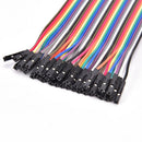 40PCS Dupont wire jumpercables 20cm 2.54MM male to female 1P-1P For Arduino JR