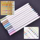 10x Metallic Pencil Marker Album Scrapbook Dauber Sketch Water Color Marker Pen