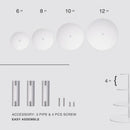 4 Tier Round Acrylic Cupcake Display Stand,Wedding Party Dessert Stand Tree