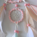 Feather Crafts Dream Catcher Brown Wind Chimes Handmade Dreamcatcher NetB Hn