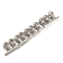 10 Pcs Paper Ticket File Stainless Steel Springy Binder Clips S5Z1