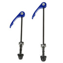 Set of locks Quick Release Front Rear Hub Blue for MTB BIKE M7L5