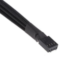 2pcs 4Pin PWM to 3x 3pin/4Pin Fan Splitter Power Cable Sleeved Braided Cord