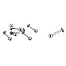 Stainless Steel Body Piercing Jewelry Eyebrow Tongue Bar Labret Lip Nose Ring Gw