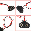 10pcs T type 9V Battery Snap Connector clip Lead Wires holder Line length 15C-
