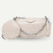 Alligator Leather Handbag Purse Women Sling Crossbody Shoulder Bag (Beige)