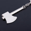 Funny Silvery Hatchet Pendant Aluminum alloy Keychain Key Ring I4L4