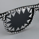 Rock Punk Goth Party Sunglasses Rivet Glasses Hip Hop Dress Up Costume Prop
