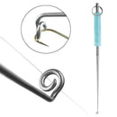 Stainless Steel Fishing Hook Remover With Anti Lost Ring Extractor Removal Tools