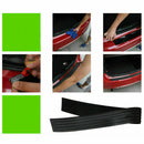 Black JDM Rubber Car Rear Bumper Protector Trunk Sill Plate Guard Scratch Pad