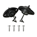 1 Pair Drain Plug With Screws For Kayak Canoes Boat Black