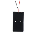 2pc 2x18650 Black Plastic Battery Storage Case Box Holder with 6" Wire Leads LJ