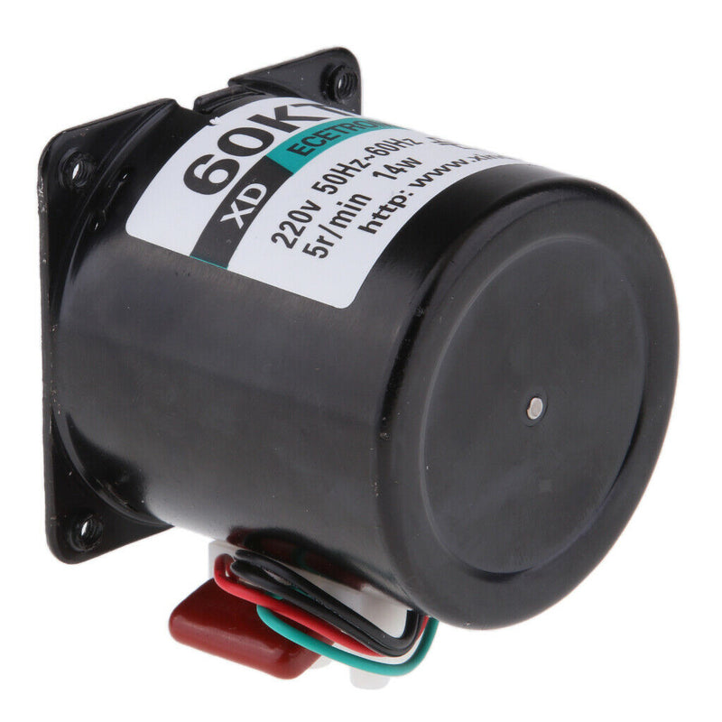 60KTYZ Synchronous Gear Motor AC 220V 5r/min CW/CCW Control 14W 50-60HZ