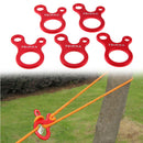 5pcs Quick Knot Tent Wind Rope Buckle Antislip Camping Tightening Hook