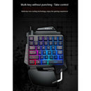 One Handed Gaming Keyboard Portable Keypad USB Gameboard Notebook Assembly