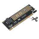 M.2 NVMe SSD NGFF TO PCI-e 3.0 X16 adapter M-Key interface card Full speed