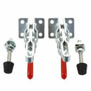 2pcs 101A 50Kg 110 Lbs Quick Holding Vertical Type Toggle Clamp Red M8M2