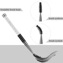 Mascara Brushes Wands - Eyebrow Brush with Cap 3 Pcs Portable Eye Brush Eye