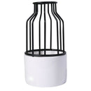 Creative Vase Metal Porcelain Vases Tabletop Small Flower Vase Moderno Deco T4F4