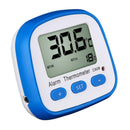 Portable Magnetic Back Digital Display Thermometer with LCD Indicator Alarm