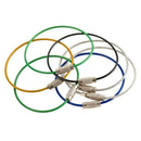 6PC Stainless Steel Wire Keychain Cable Key Ring For Camping EDC Outdoor Hiking.