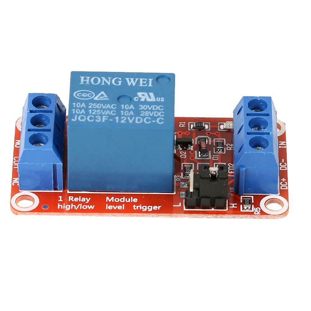 HW-803 1 Way Relay Module w/Optocoupler Isolation High Low Trigger (12 ...