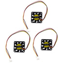 3 Pcs 40mmx10mm 3P 7 Blades Computer Chipset Cooling Fan DC 12V W1E2