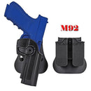 Double Magazine Fits Beretta 92/96/M9 Holster Polymer Retention Roto Holster