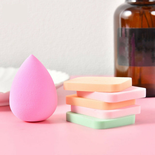 6pcs Cosmetics Puff Smooth Sponge Makeup Beauty Egg Set Facial Powder Puff