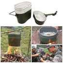 3 in 1 Outdoor Camping Lunch Box Hiking Picnic Travel Survival Cookware Set