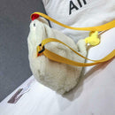 Fashion Women Crossbody Bag Cartoon Chicken Pattern Casual Shoulder Bags
