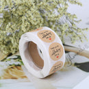500PCs/Roll Round Thank You Stickers 1inch Handmade Envelope Stationery StiSEAU