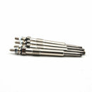 4pcs Heater Glow Plug Set Replacement Dual Core Stainless Steel for Ford Transit
