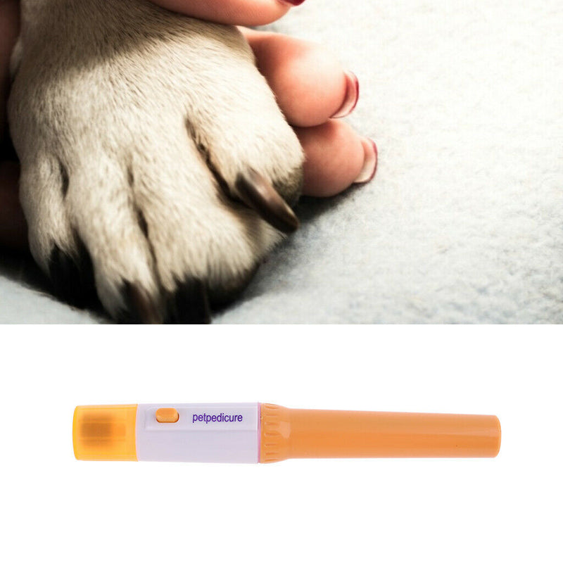 Novel Electric Cat Dog Puppy Pet Nail Pedicure Clipper Grinder Trimmer File Kit