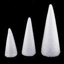 9 Pcs Cone Shaped Styrofoam Foam Ornaments for Handmade DIY Modelling Crafts