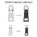 20 Pieces Zipper Pull Tabs Replacement Heavy Duty Zip Fixer Zipper Tags Rep