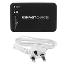 Power Port 6 50W Wall Charger 6 USB Ports High-Speed Charging with iSmart