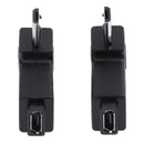2pcs 90 Degree Micro USB Female to Micro USB Male Adapter Connector