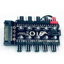 4Pin Cooling Fans Hub Splitter Cable 12V PWM LED Sata Power Suppply Adaptern Hn