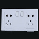 White Imitation Double AS Plug Socket Wall Safe Security Secret Hidden Stas