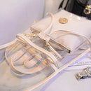 Women's 2 in 1 Clear Fashion Backpack Transparent Travel Beach Shoulder Han M6N2