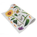 Sunshine Sunflower Butterfly Dancing in Summer Beautiful Removable Wall SticM9A3