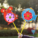 Plastic Wind Spinner Windmill Cute Cartoon Animals Kids Outdoor Toys 3C