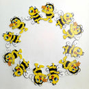 New 20 Pieces Wood Shapes Bee Embellishments for Scrapbooking Crafts Decora W3X8
