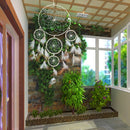 Five-rings Dream Catcher Wall Hanging Home Car Decor Craft